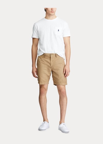 Men's Polo Ralph Lauren Classic Slub Pocket T Shirts | 065913JQG